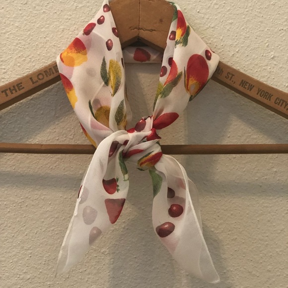 J. Crew Accessories - J.CREW Citrus Mixed Fruit Bandana Scarf